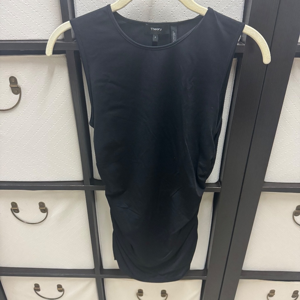 THEORY RUCHED TANK TOP